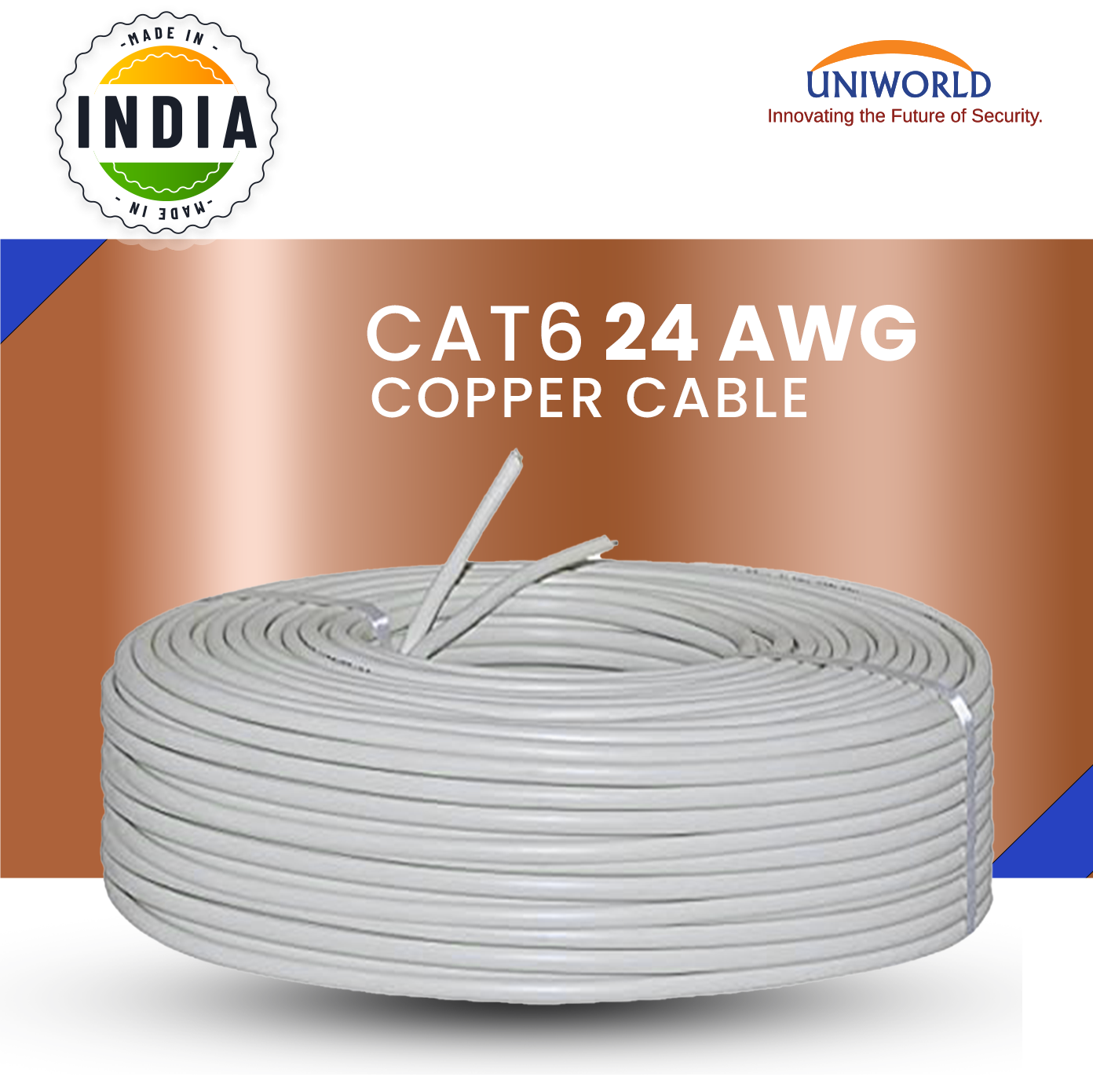 CAT6 COPPER CABLE - 100 Mtr