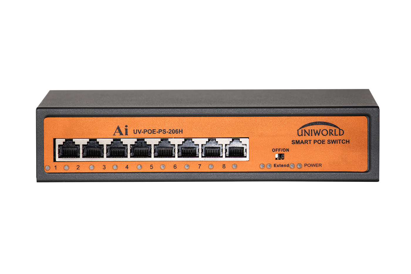 6+2 PORT POE SWITCH