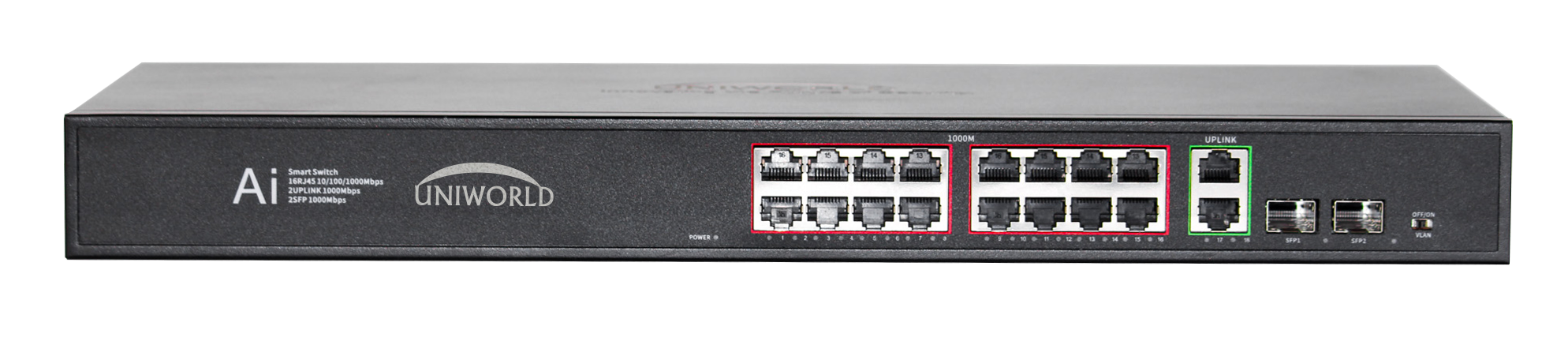 16GE+2GE+2SFP Ai SMART POE SWITCH