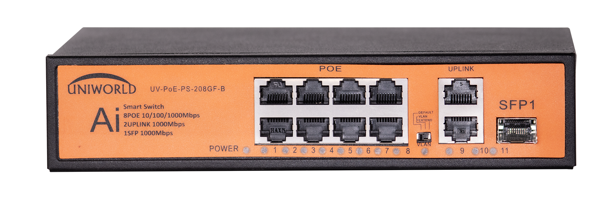 8GE+2GE+1SFP Ai SMART POE SWITCH